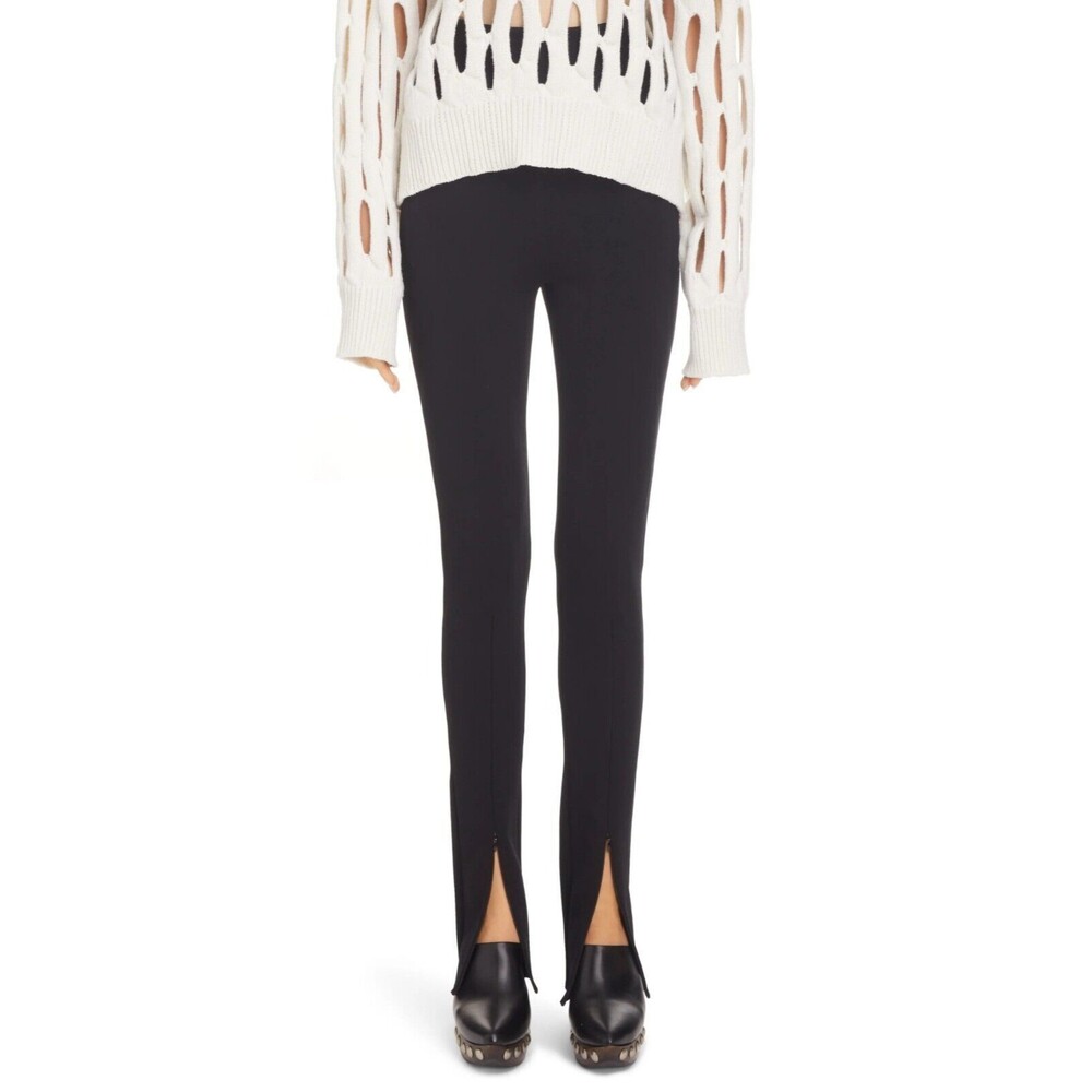 $2298 ALAIA Alaïa Womens Zip Cuff Legging Pants Black Size 40 / US 8 - Italy